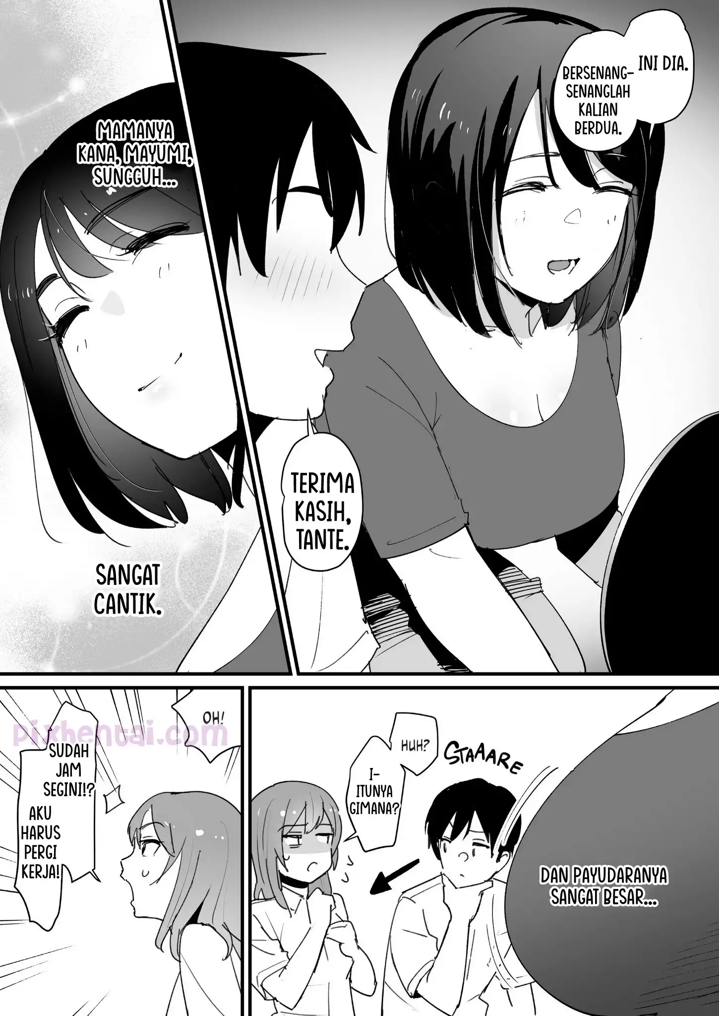 Komik hentai xxx manga sex bokep Give Me the Mom Instead Mamanya Pacar membantu meredakan Nafsu 5